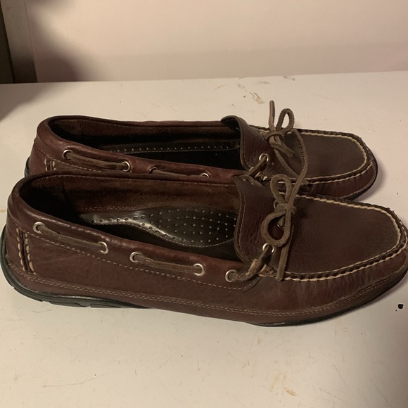 L.L.Bean lace up leather loafers. Size 9 1/2D - Picture 3 of 7